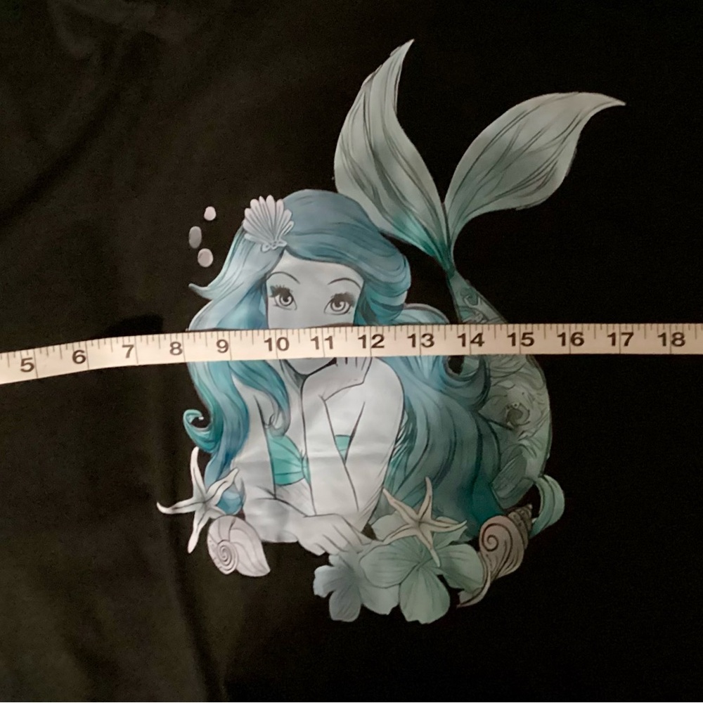 Ariel Princesses Little Mermaid Black T Shirt 3XL NWOT - Picture 4 of 4
